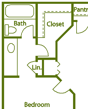 1 bed 1 bath B